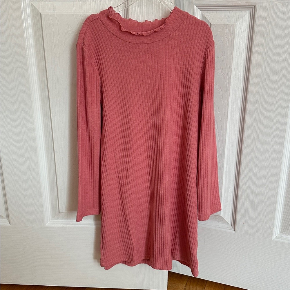 GAP Pink Ribbed Sweater Dress